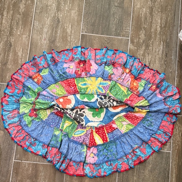 Jams World Vintage Multicolor Floral Mini Skirt - Picture 7 of 9